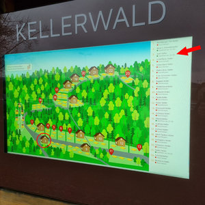 Die Kellerwald Infotafel mit allen Infos zu den Öffnungszeiten.