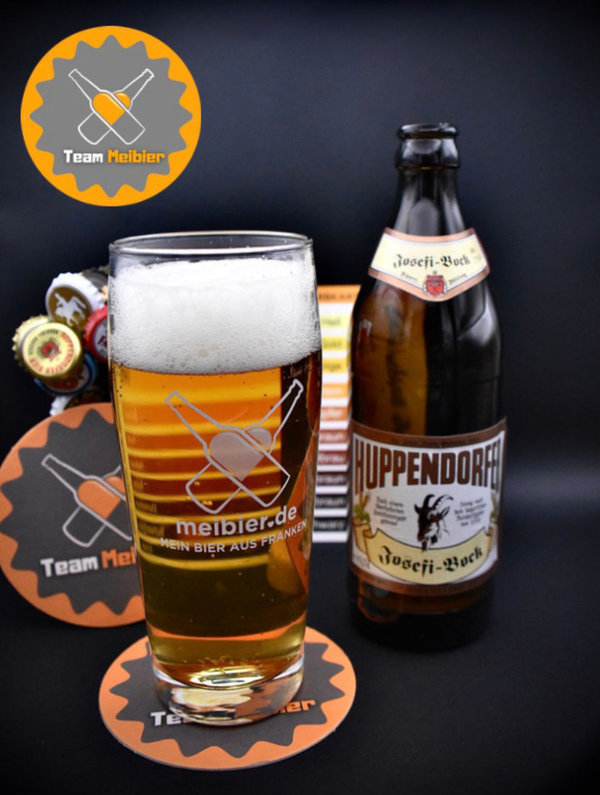 Im Glas eingeschenkt, der Josefi Bock der Brauerei Huppendorfer. Toll in Szene gesetzt von Biererzähler.