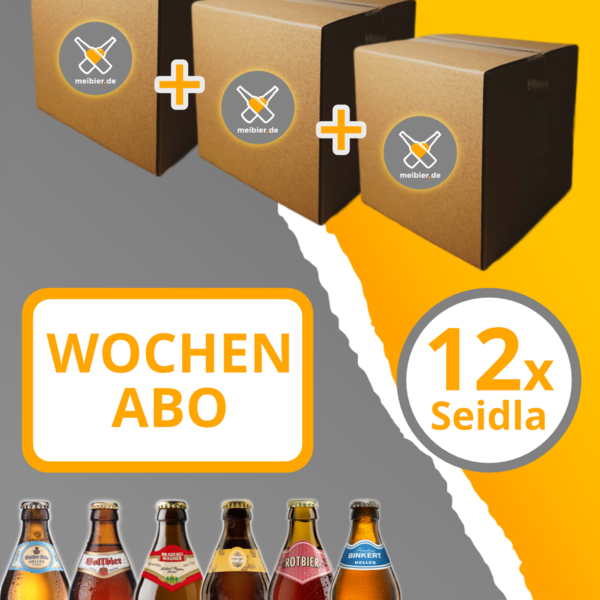 BIER ABO - Wochenabo - 12er Seidla Box